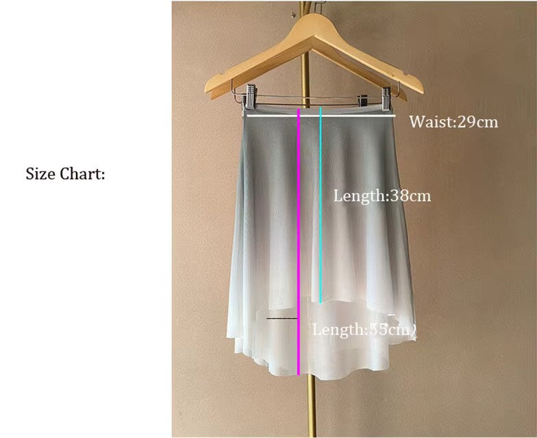 Ombre' Mesh Skirt "Juliette"