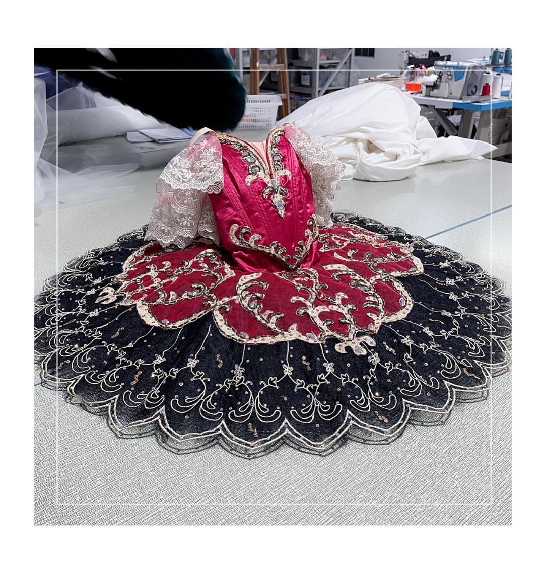 Red and Black Paquita - Dancewear by Patricia