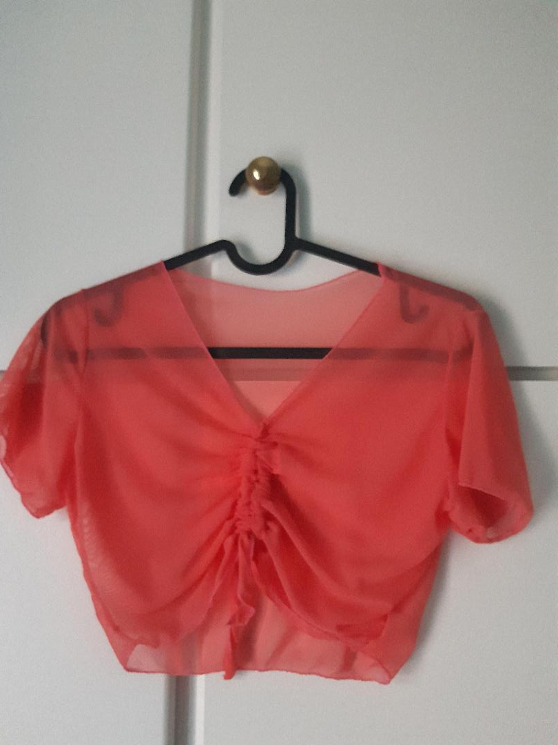 Hawaiian Hibiscus Mesh Top - Dancewear by Patricia