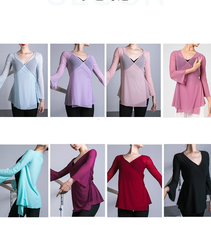 Mesh Cross-Over Tunic "Lise" - Dancewear by Patricia