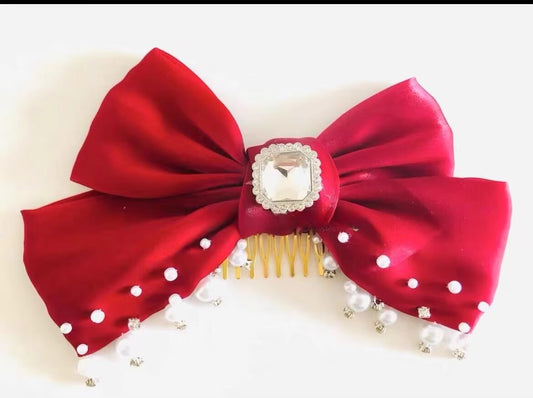 Radish Red Hair Bow