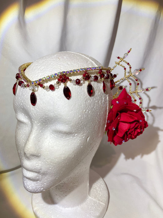 Esmeralda Red Tiara