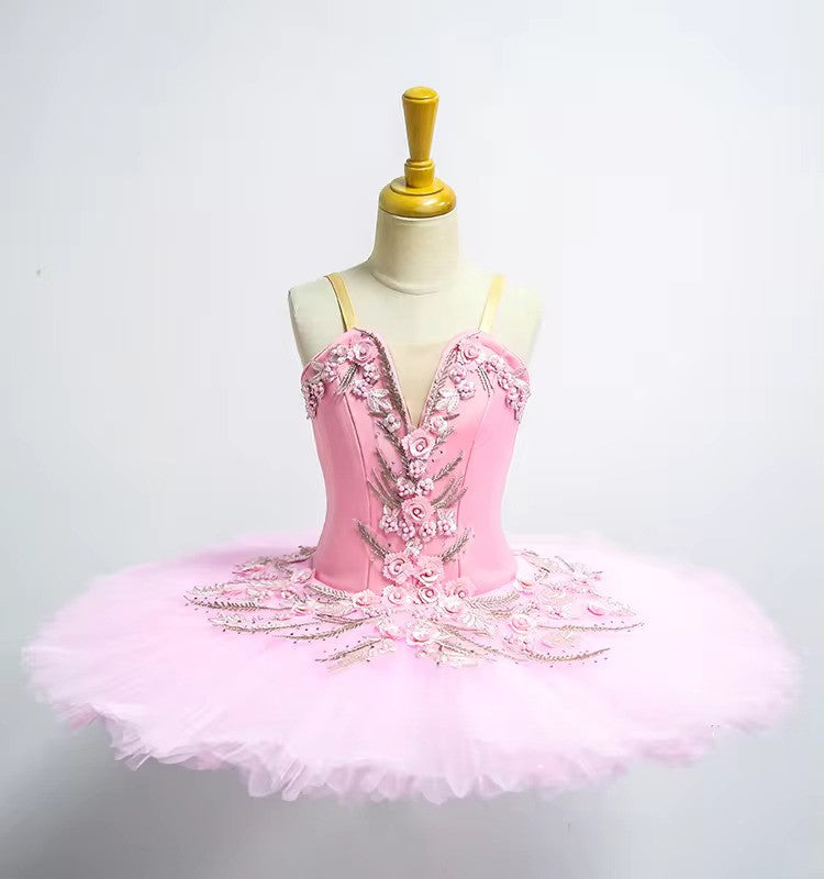 Nutcracker Rose Buds Teen Pink Tutu, professional Pink Tutu
