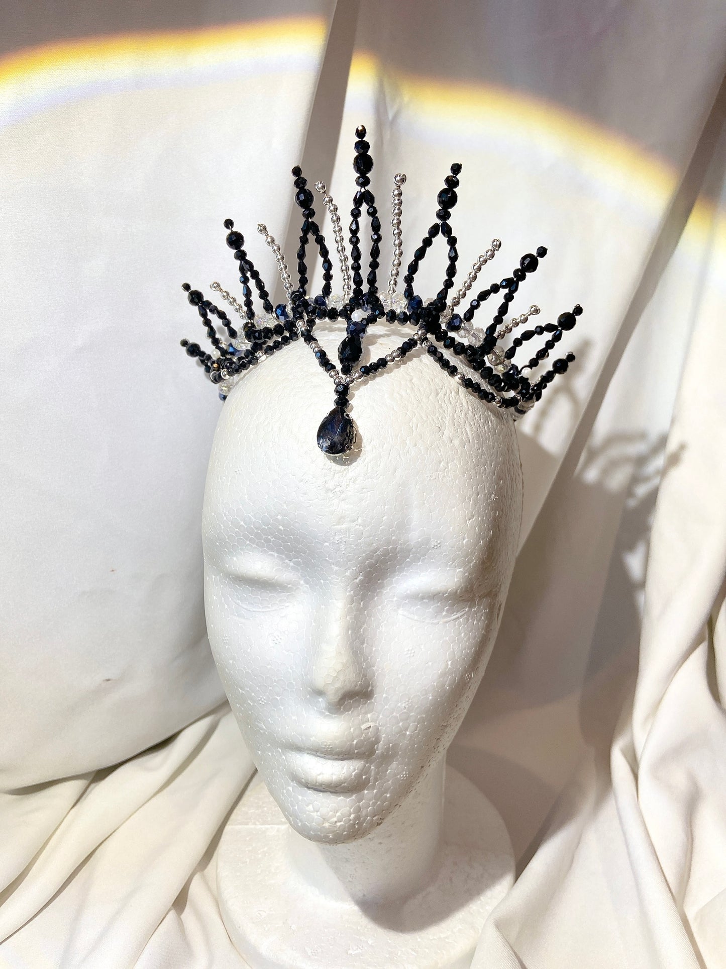 "Moonlight Black Swan" Professional Headpiece
