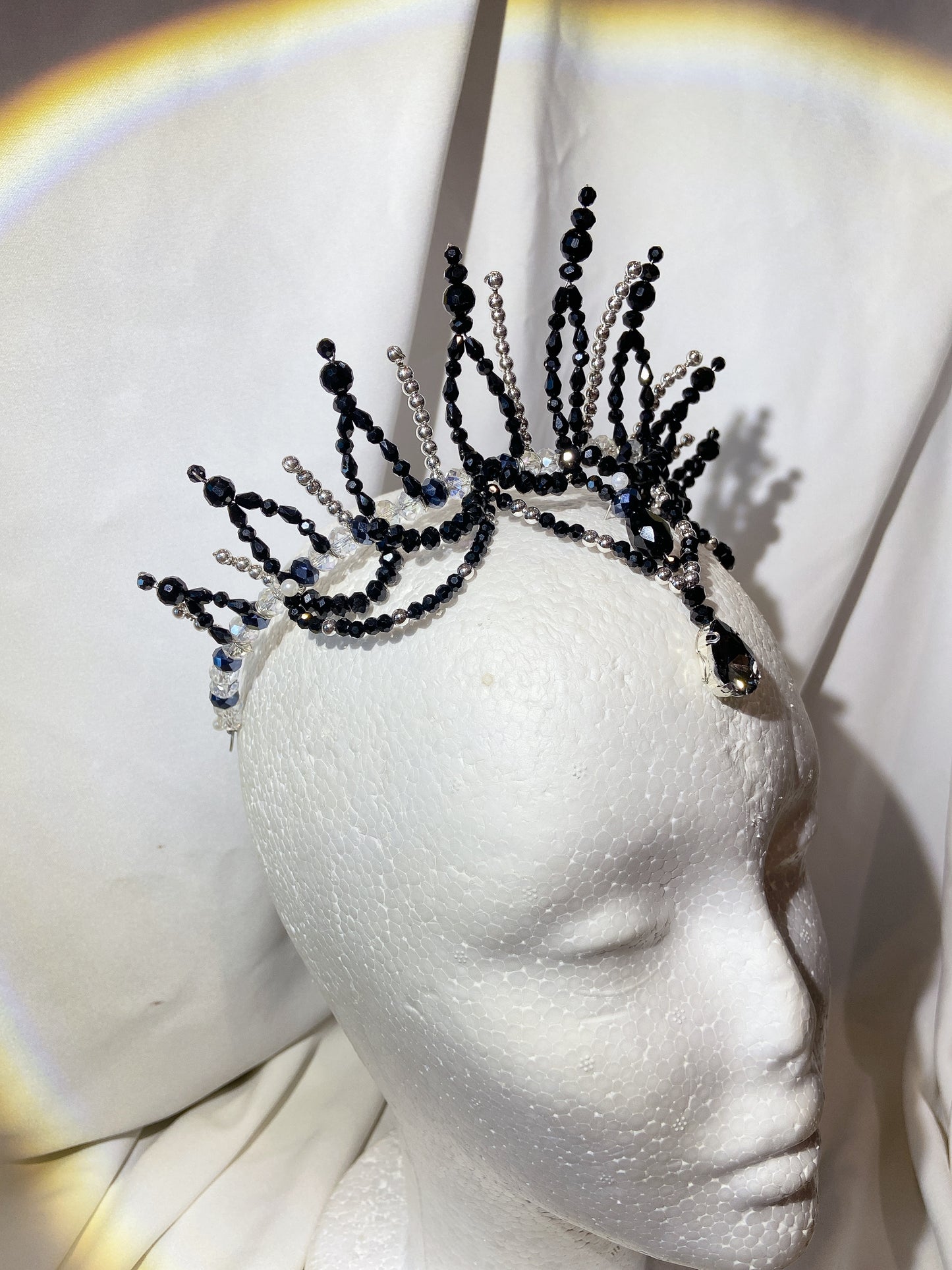 "Moonlight Black Swan" Professional Headpiece