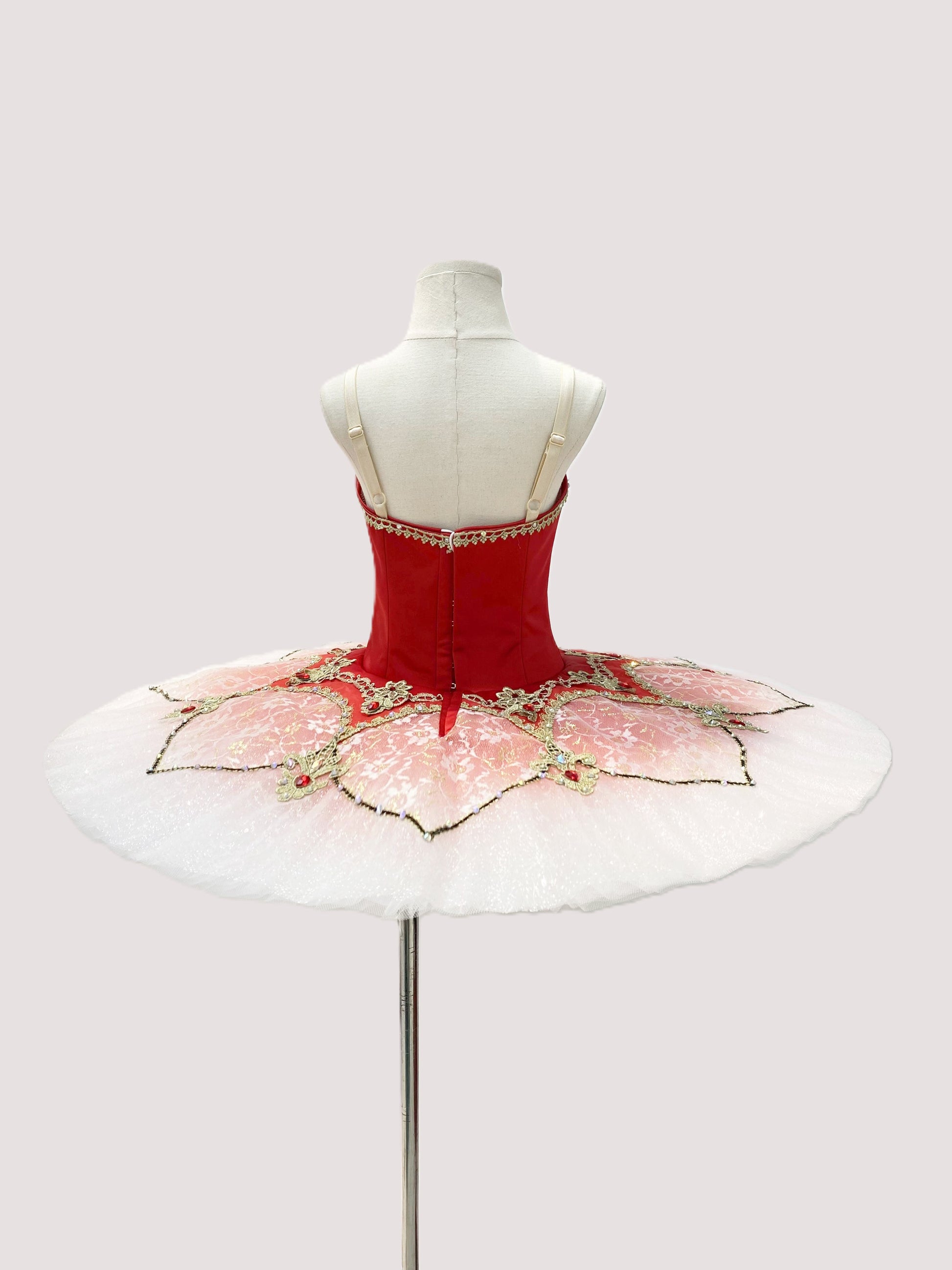 Paquita White and Red - Variation No. 1 - Dancewear by Patricia