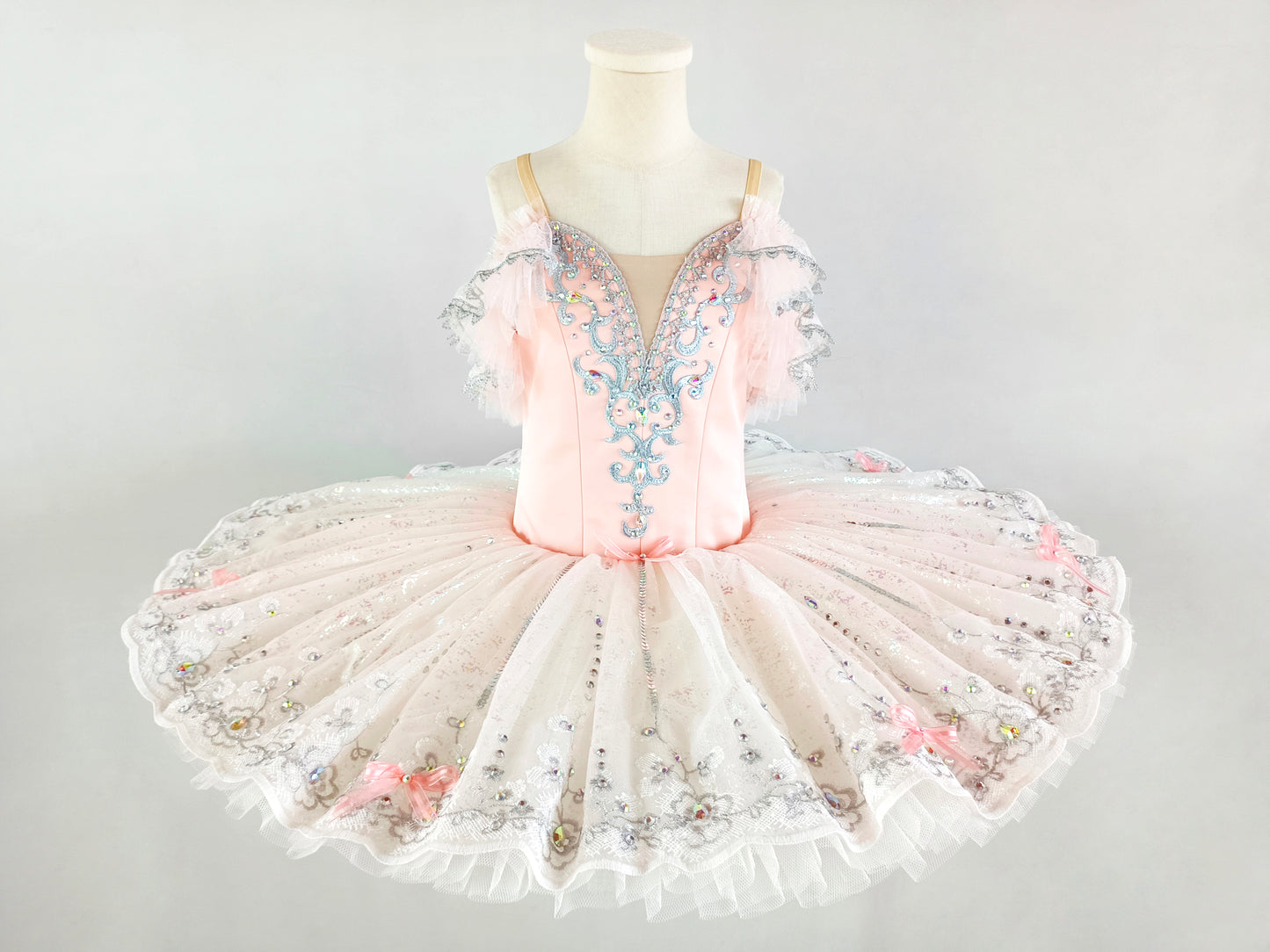 Pink Rose Bud Tutu, Nutcracker Rose Bud Tutu, Child pink Professional tutu,