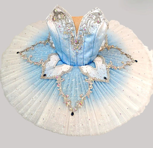 Silver Blue Professional Tutu