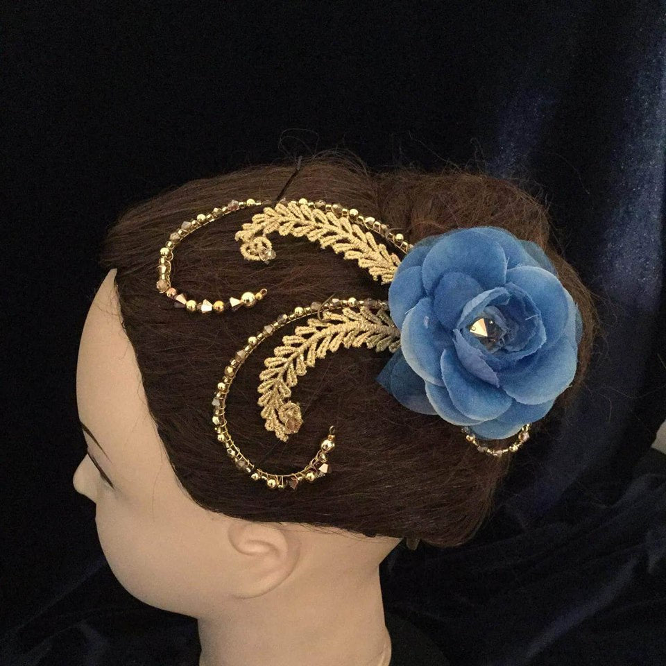 Flower Swirl Headpiece - Dancewear by Patricia