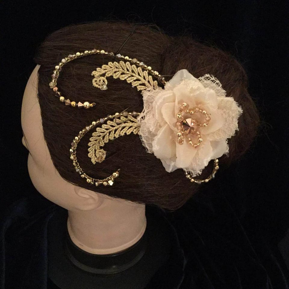 Flower Swirl Headpiece - Dancewear by Patricia