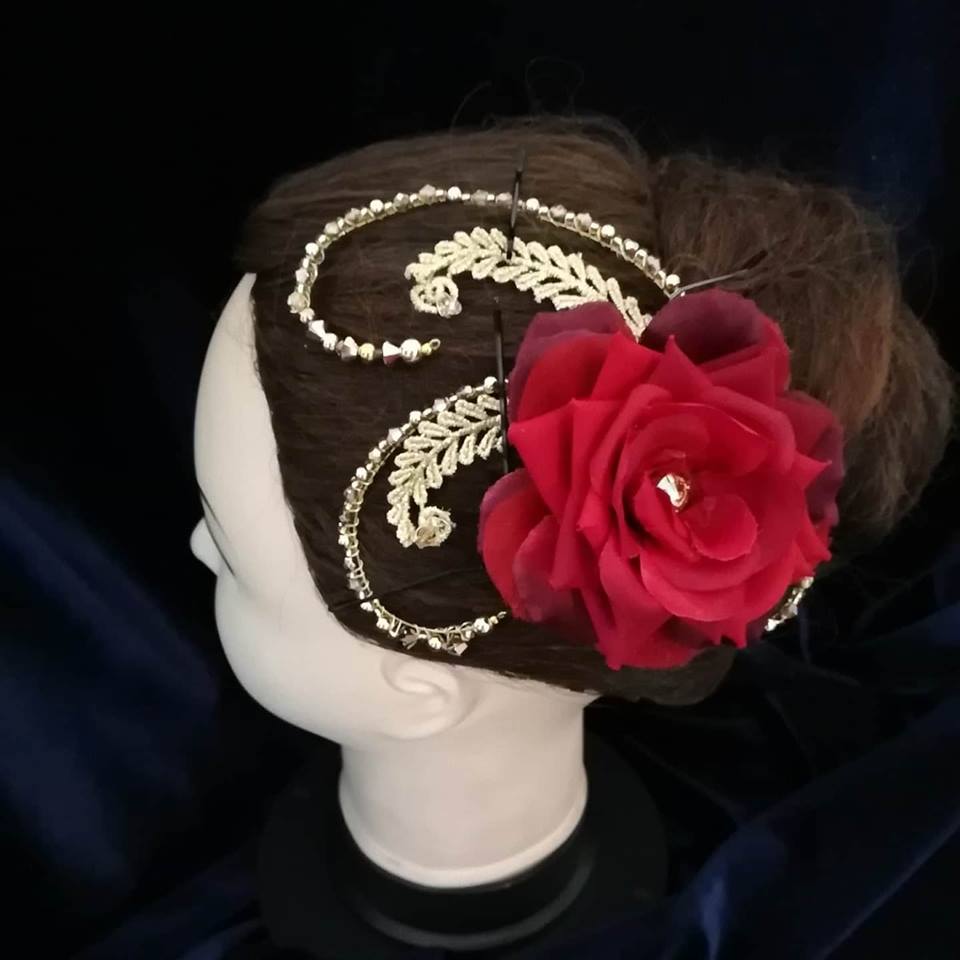 Flower Swirl Headpiece - Dancewear by Patricia