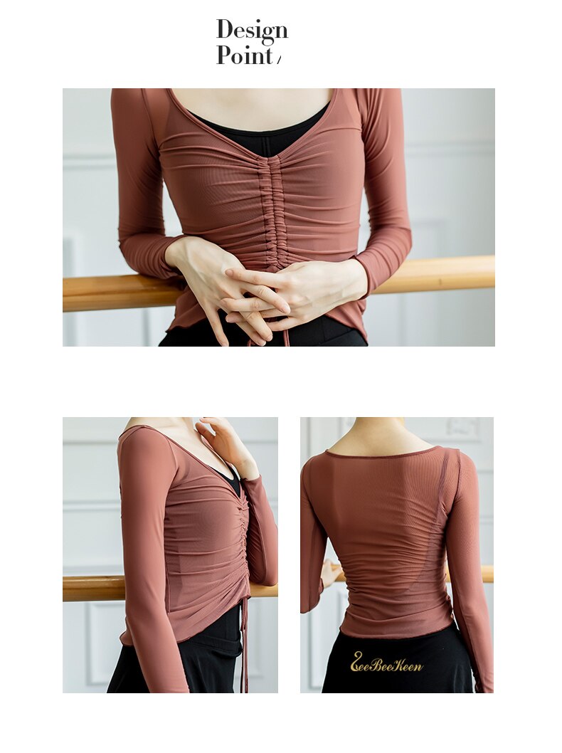 Sylvia Long Sleeves Top - Dancewear by Patricia