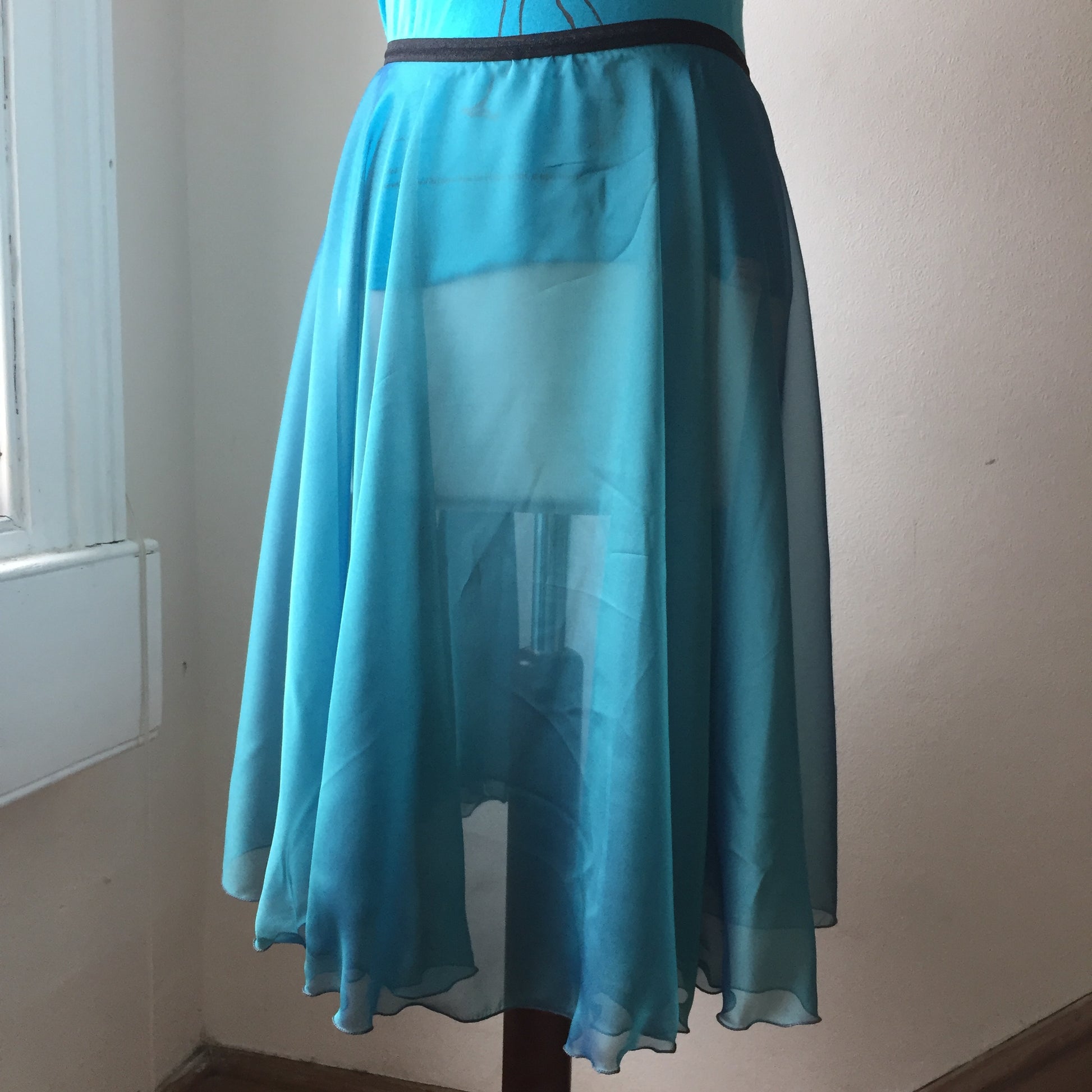 Circle Rehearsal Skirt Kingfisher - Dancewear by Patricia