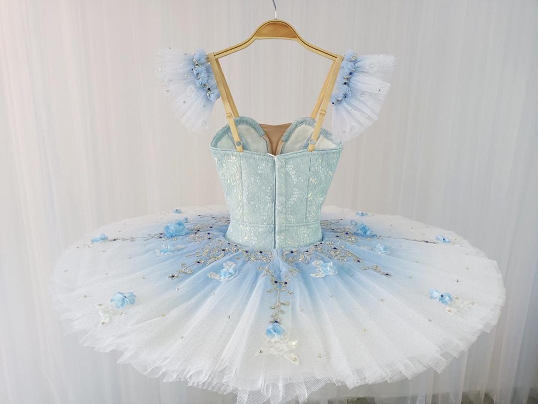 Spring Blue Flowers - Dancewear by Patricia