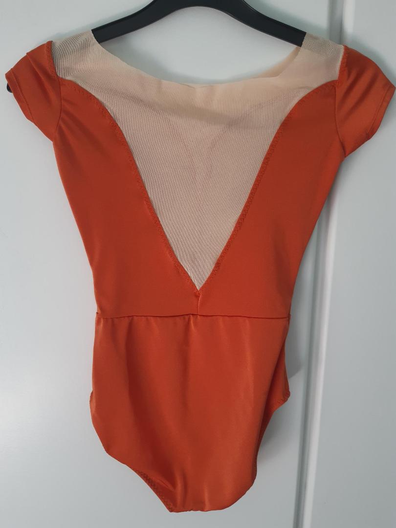 Terracotta Leotard with Mesh - Dancewear by Patricia