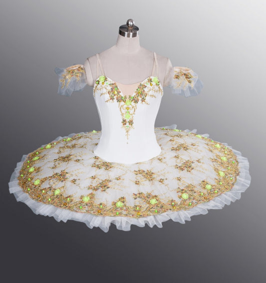 White and Gold Paquita - Dancewear by Patricia