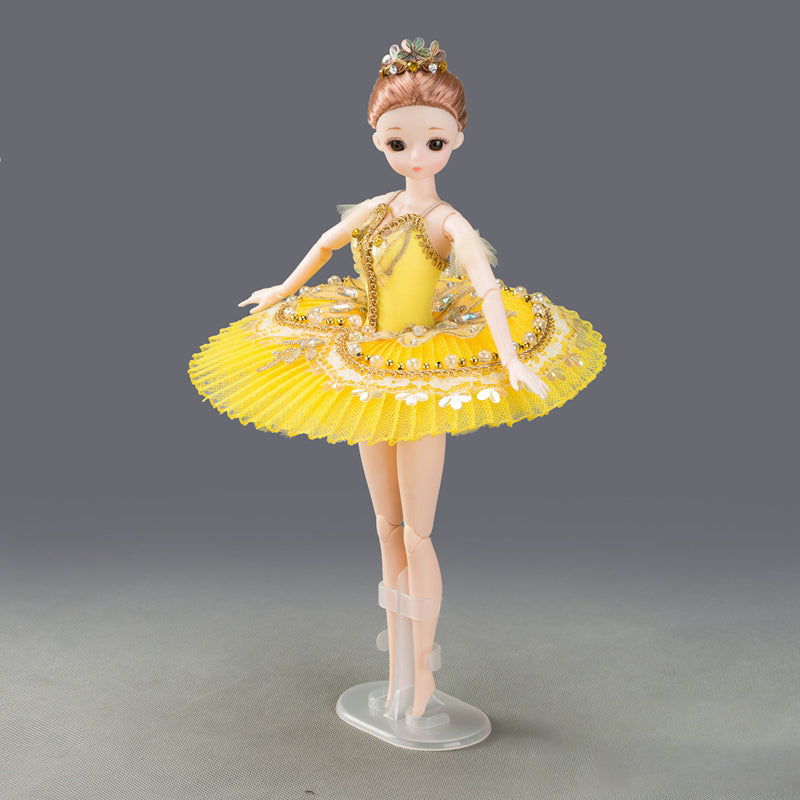 Ballerina Doll "The Canary Fairy" - Dancewear by Patricia